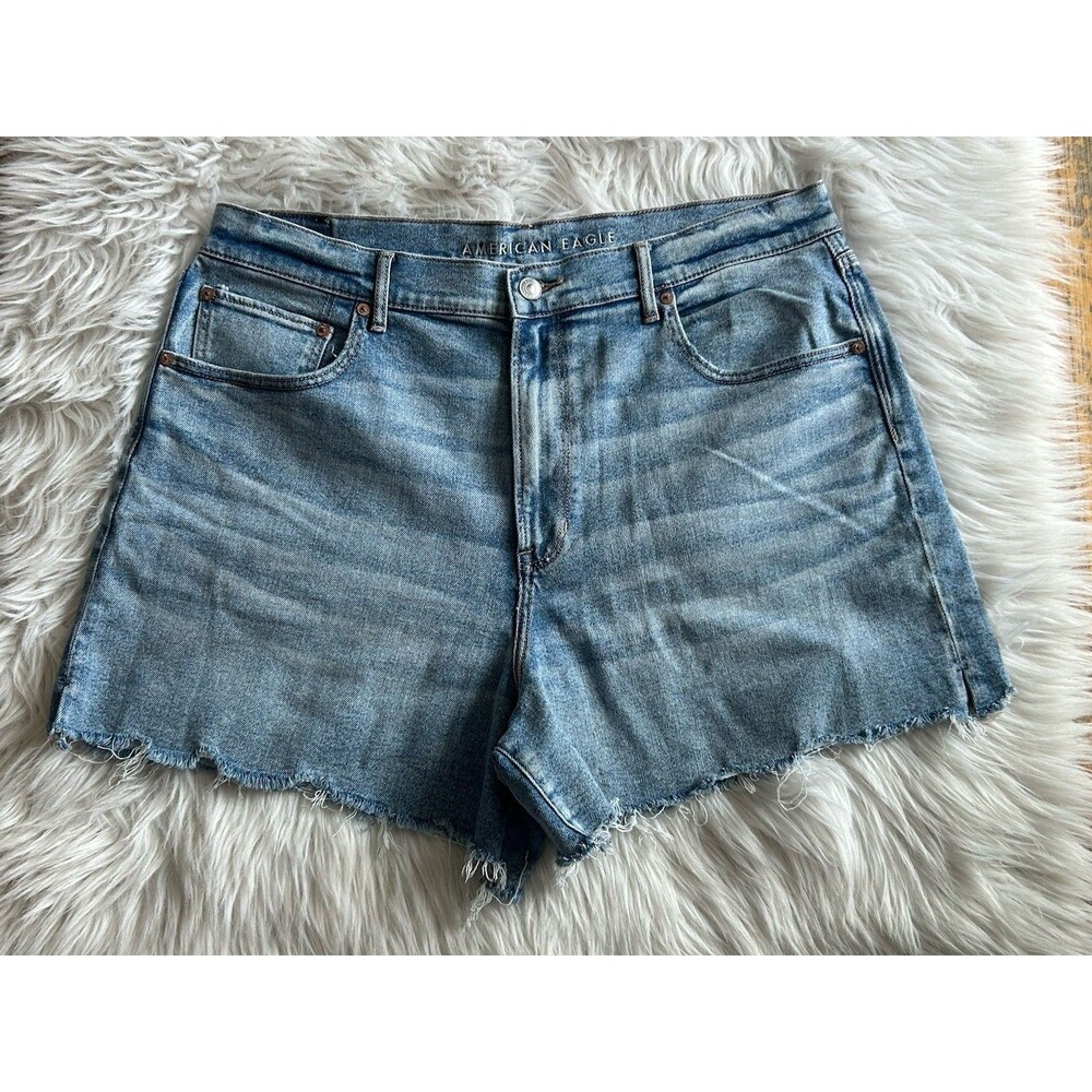 American Eagle Size 18 Highest Rise 90s Boyfriend Denim Shorts Summer Beach